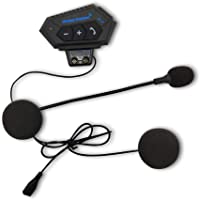 ORETG45 Casco Auricular BT-12 Portátil uetooth Estéreo Motocicleta Interfono Intercomunicador Montar con micrófono Manos…